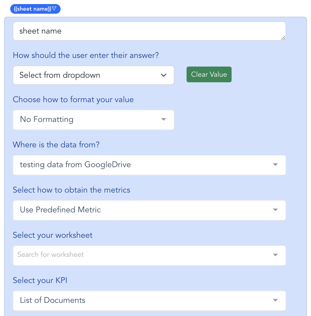 Dynamically select the data source for your presentation