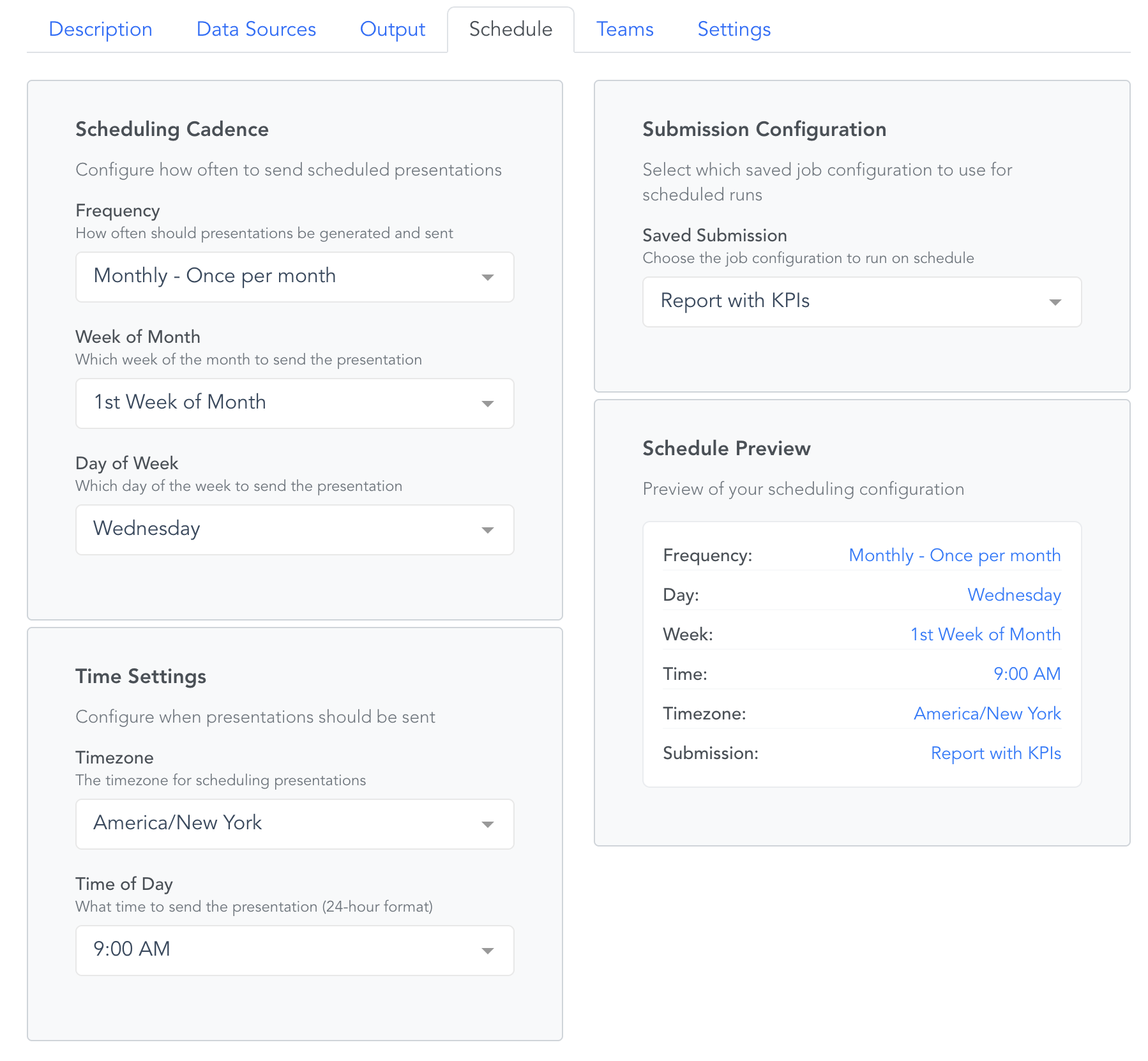 How to Set a Schedule for Recurring Presentations