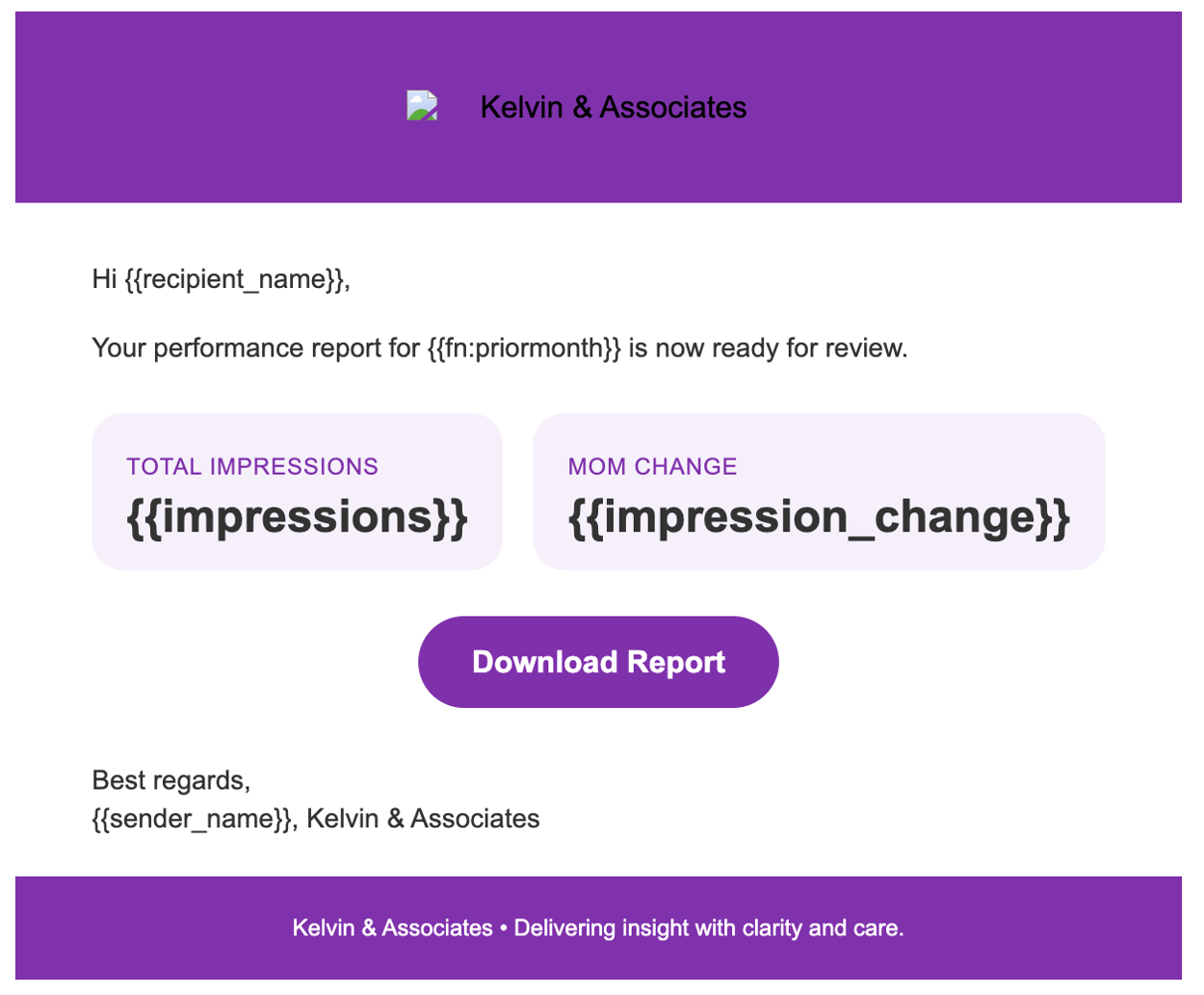 Email Report Format How to create an email report template