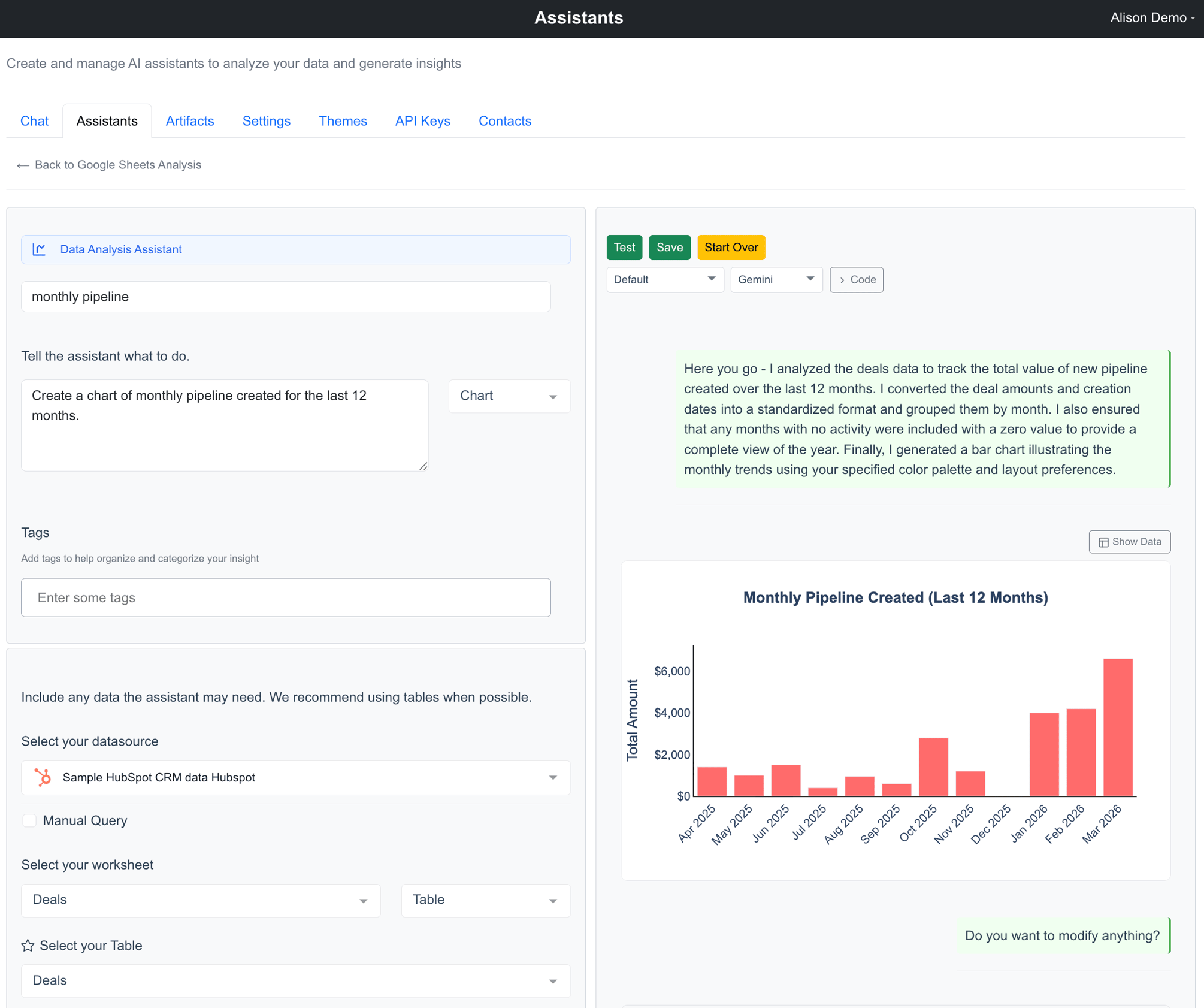 How to Build a Data Analysis Assistant